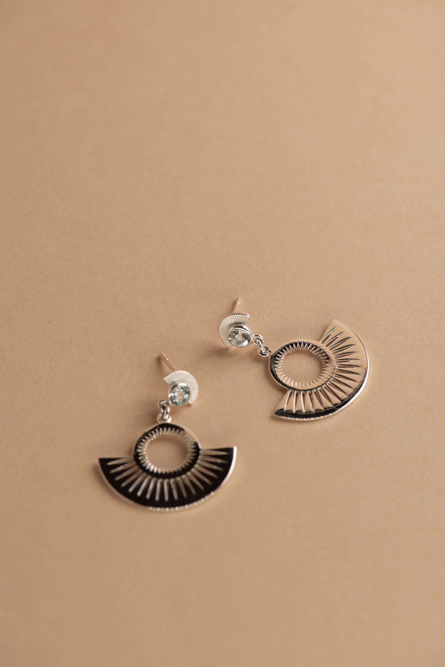 Zoe & Morgan | Pocket Full Of Sunshine Earrings - Silver/White Topaz