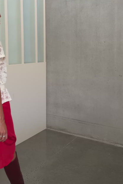 Rowie The Label | Allie Peplum Blouse - Creme Lace