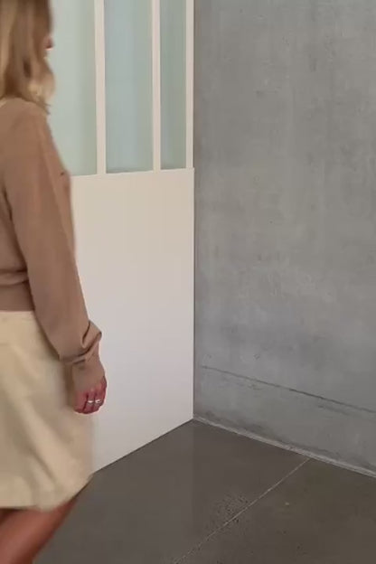 Rowie The Label | Maeve Merino Spring Cardigan - Fawn Marle