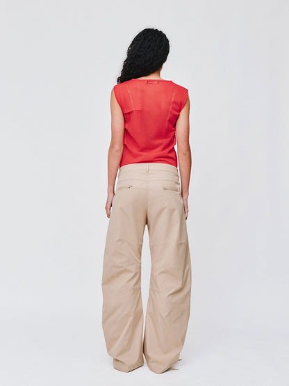 Wynn Hamlyn | Emma Sheer Knit Tank - Red