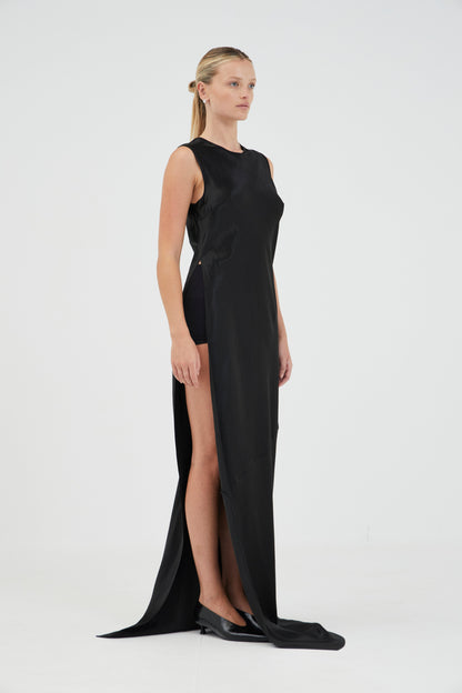 Third Form | Revery High Split Tank Dress - Black