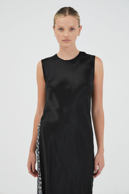 Third Form | Revery High Split Tank Dress - Black