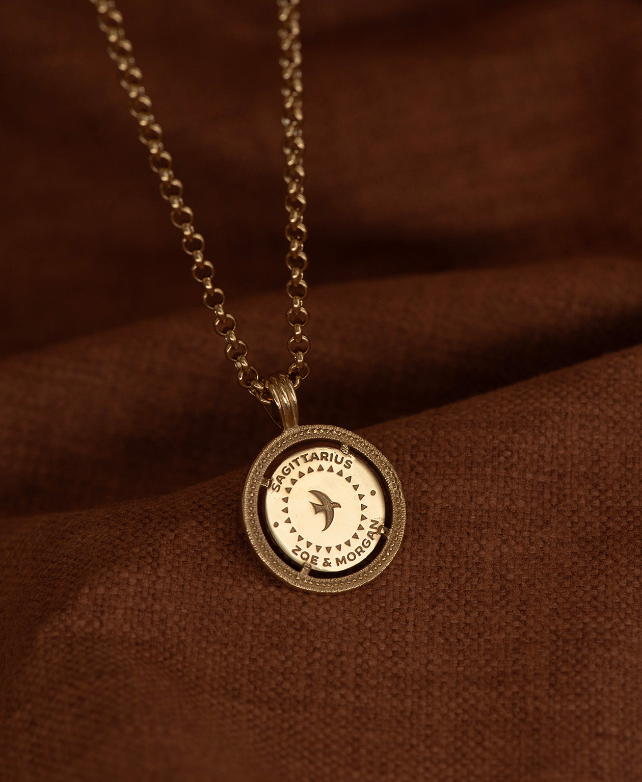 Zoe & Morgan | Sagittarius Necklace - Gold