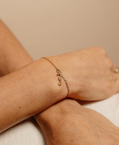 Zoe & Morgan | Seahorse Bracelet - Gold