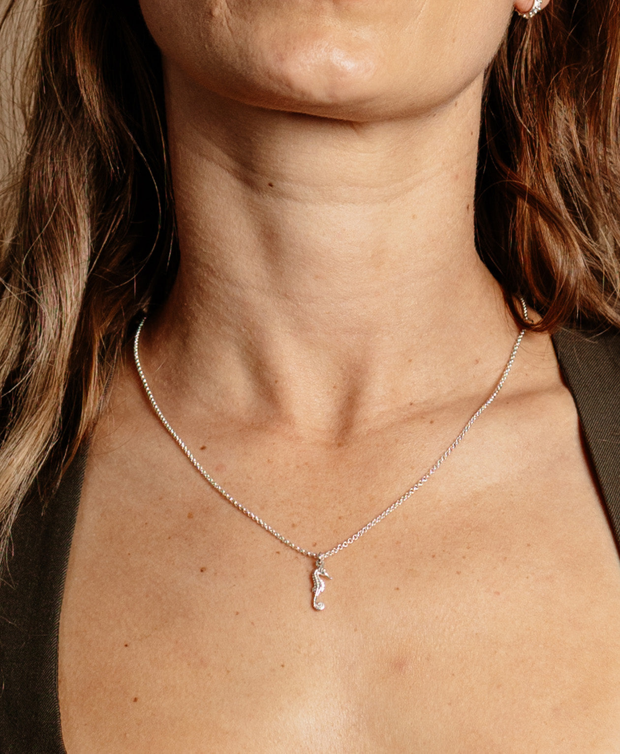 Zoe & Morgan | Seahorse Necklace - Silver