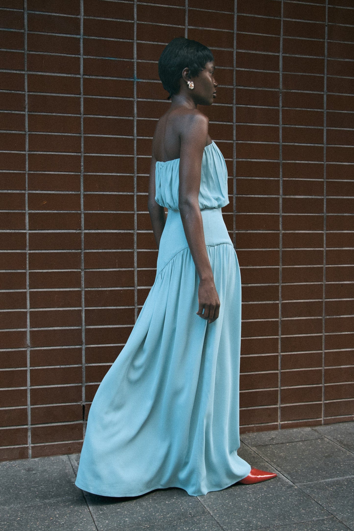 Third Form | Seraphic Strapless Maxi Dress - Aquatic