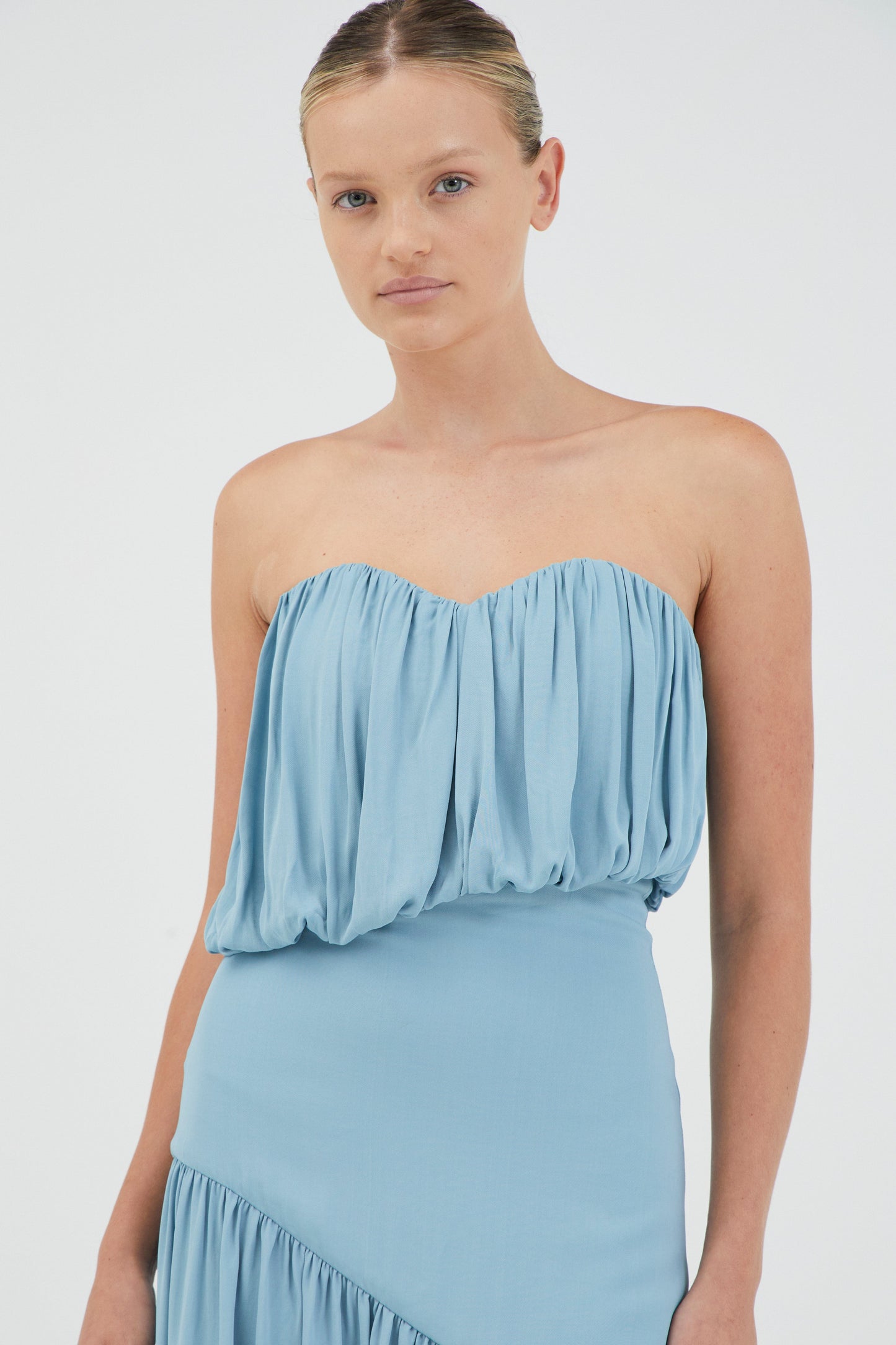 Third Form | Seraphic Strapless Maxi Dress - Aquatic