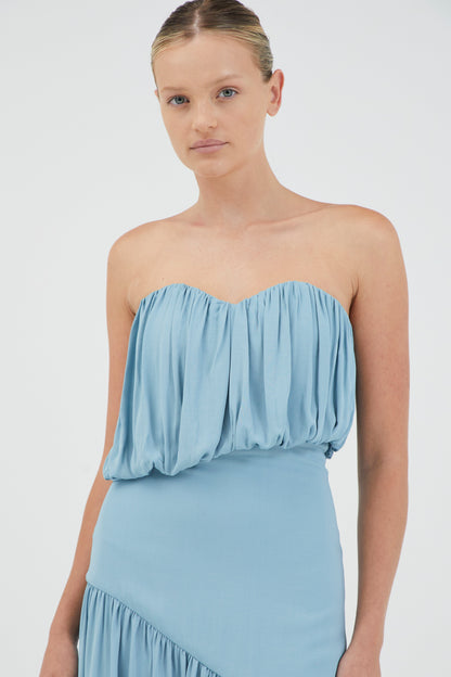 Third Form | Seraphic Strapless Maxi Dress - Aquatic