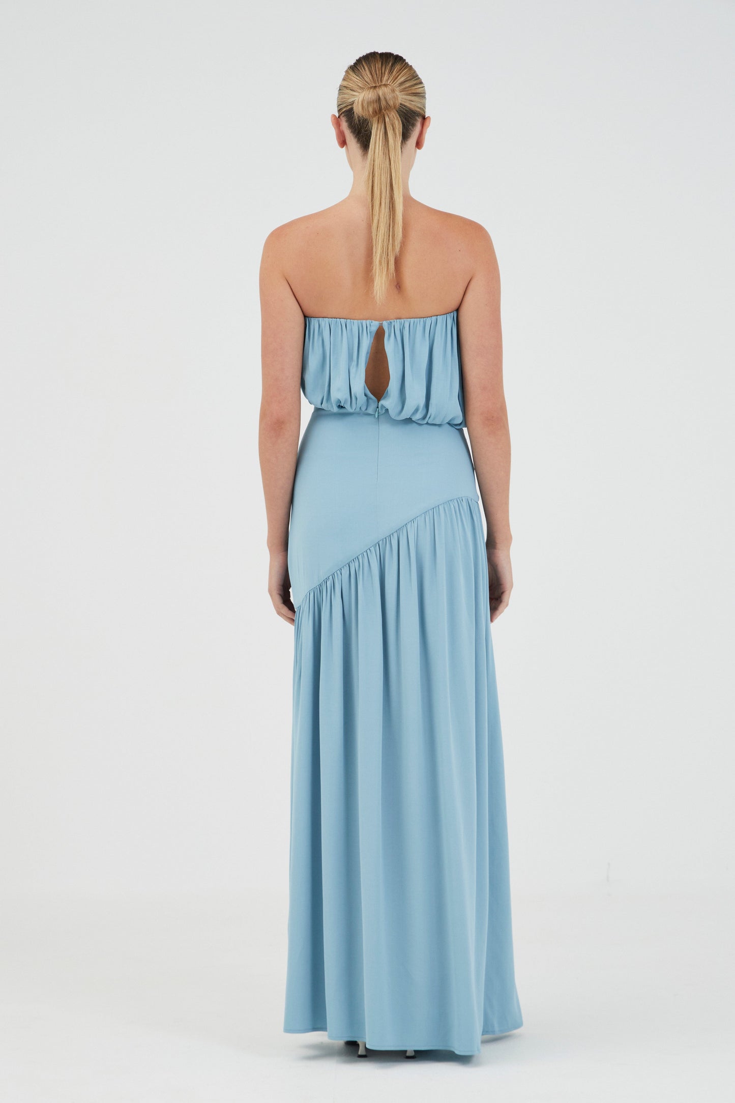 Third Form | Seraphic Strapless Maxi Dress - Aquatic