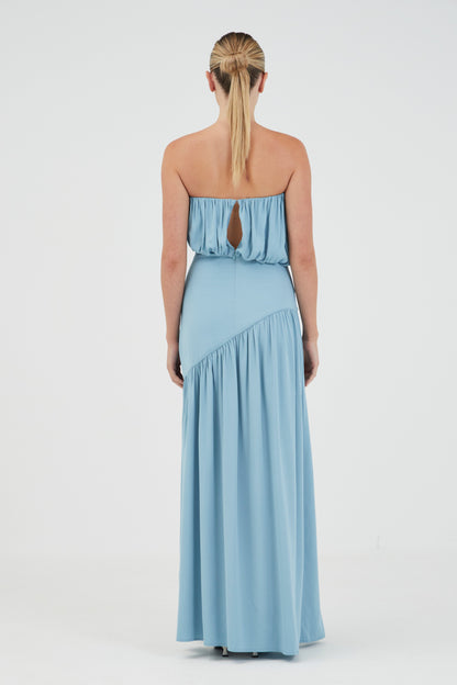 Third Form | Seraphic Strapless Maxi Dress - Aquatic