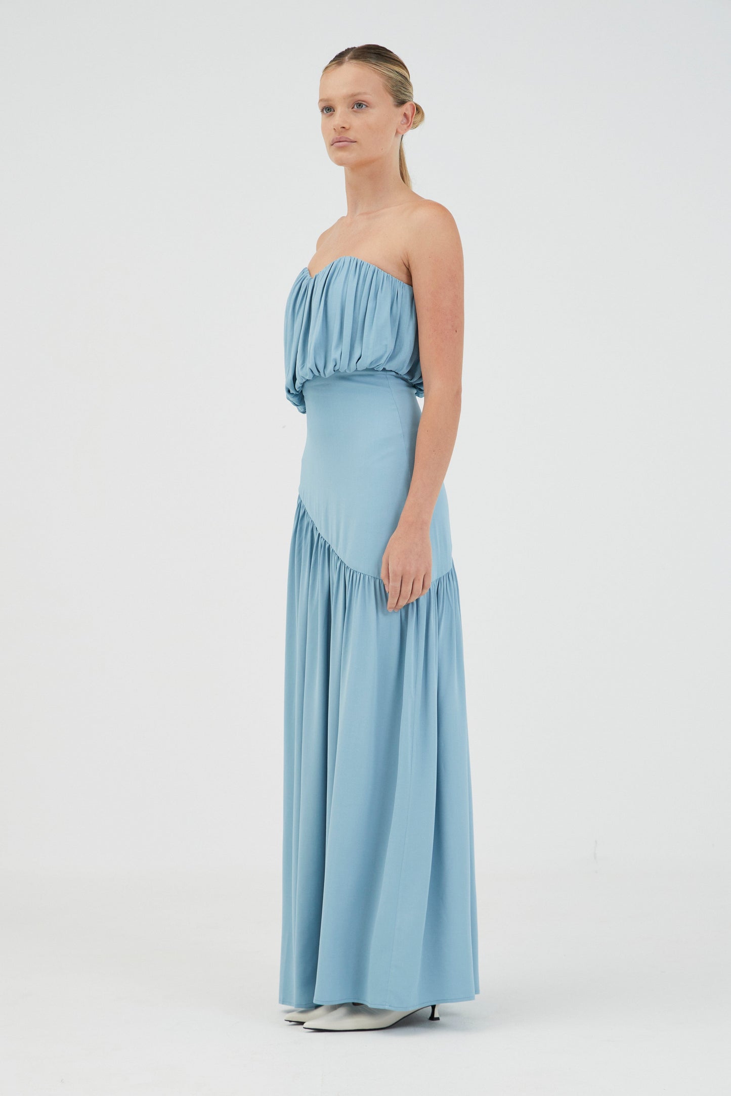 Third Form | Seraphic Strapless Maxi Dress - Aquatic