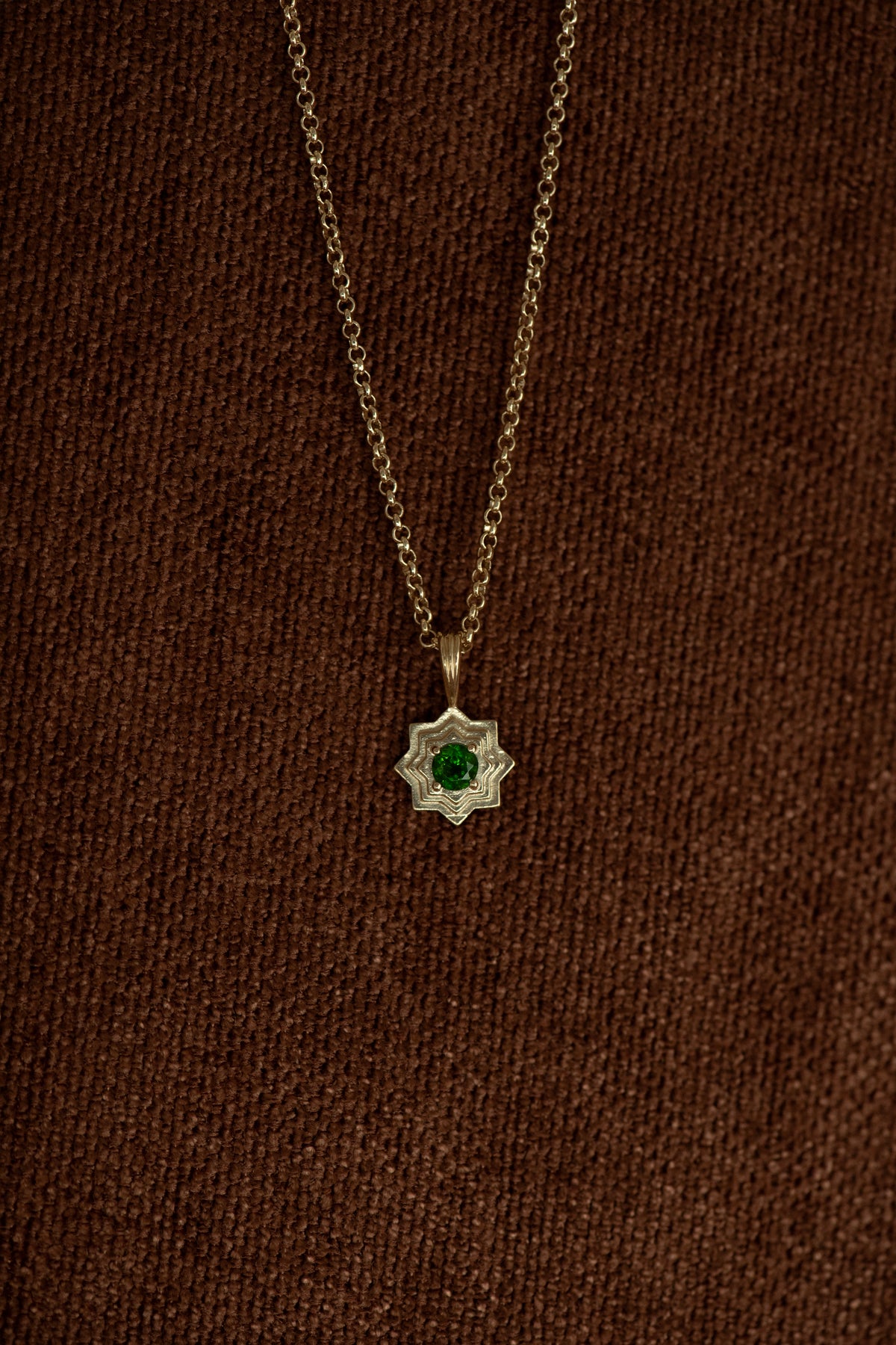 Zoe & Morgan | Sitara Necklace - Gold With Chrome Diopside