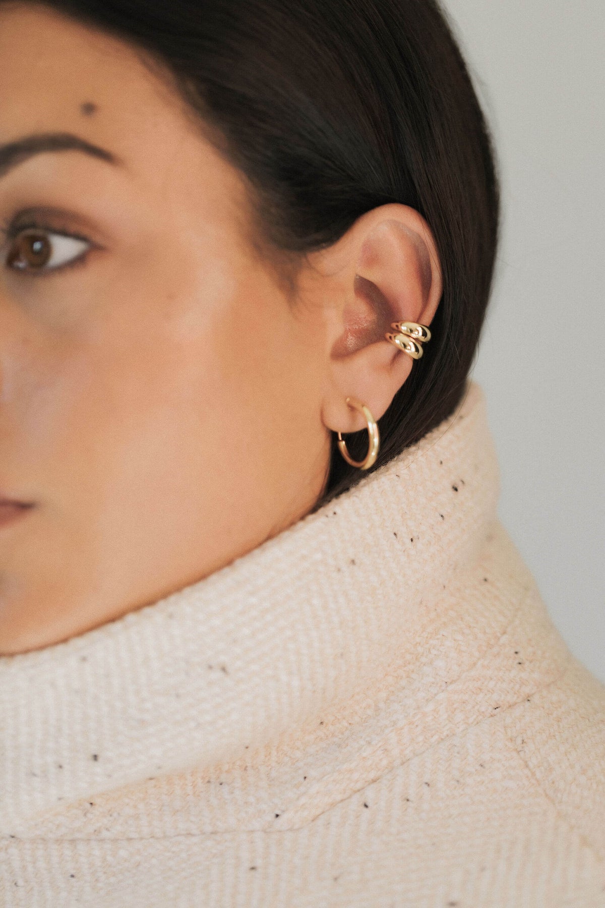 State Of Mind | Luna Ear Cuff - Yellow Gold