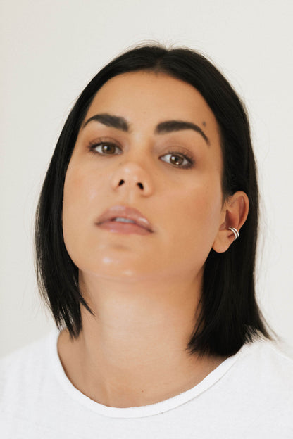 State Of Mind | Nova Ear Cuff - White Gold