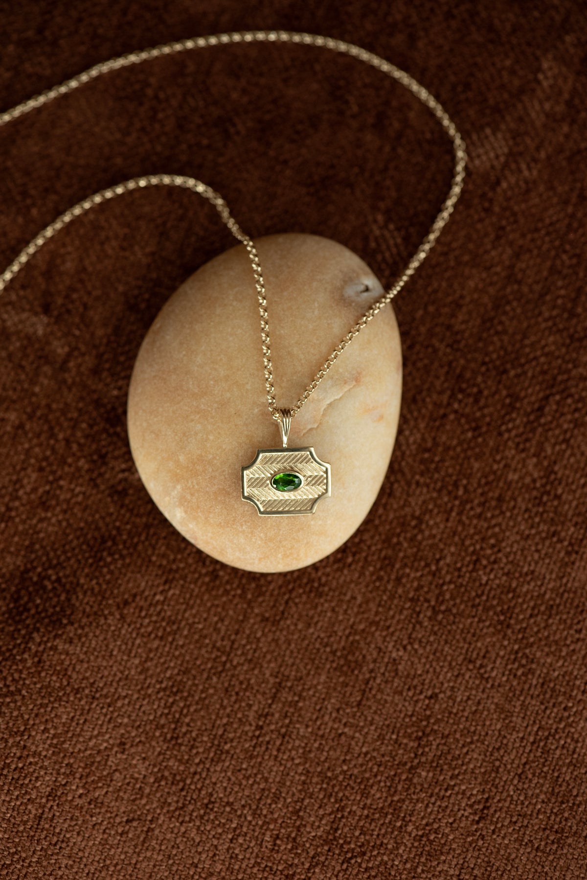 Zoe & Morgan | Soul Sister Necklace - Gold With Chrome Diopside