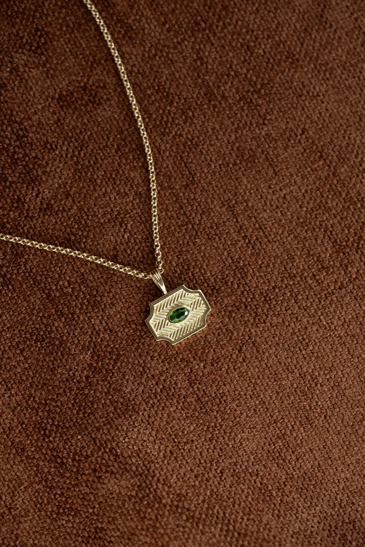 Zoe & Morgan | Soul Sister Necklace - Gold With Chrome Diopside