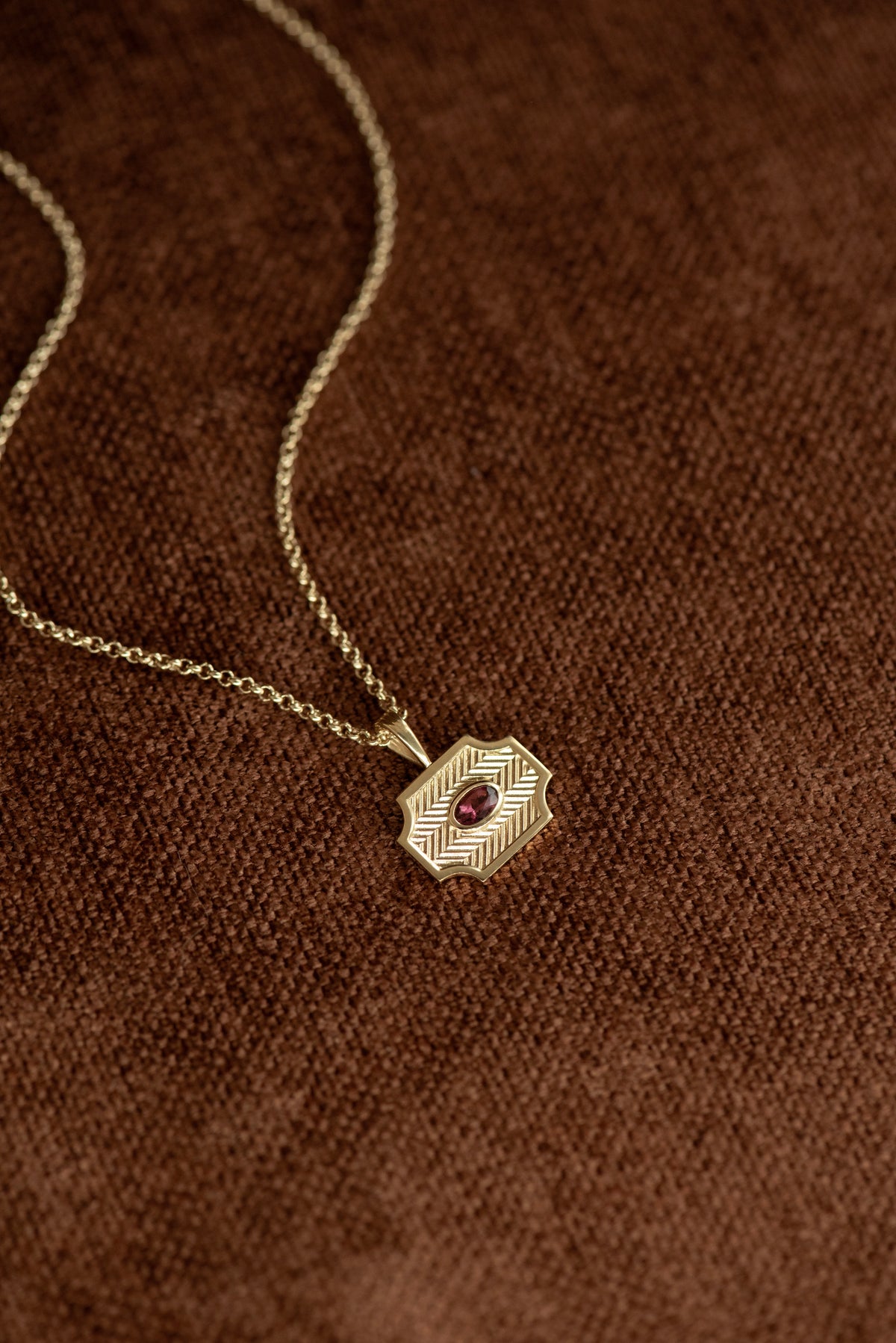 Zoe & Morgan | Soul Sister Necklace - Gold With Pink Tourmaline