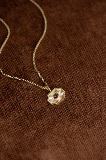 Zoe & Morgan | Soul Sister Necklace - Gold With Pink Tourmaline