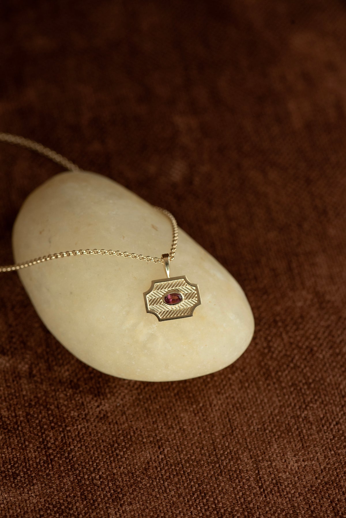 Zoe & Morgan | Soul Sister Necklace - Gold With Pink Tourmaline