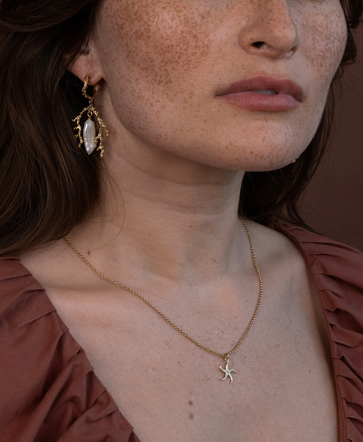 Zoe & Morgan | Starfish Necklace - Gold
