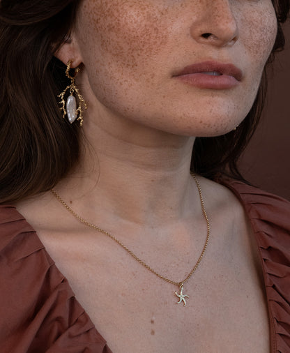 Zoe & Morgan | Starfish Necklace - Gold