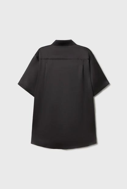 Silk Laundry | Short Sleeve Boyfriend Shirt - Iris