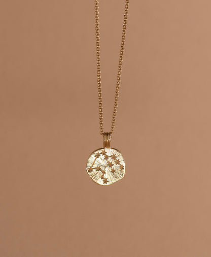 Zoe & Morgan | Sun In Aquarius Necklace - Gold