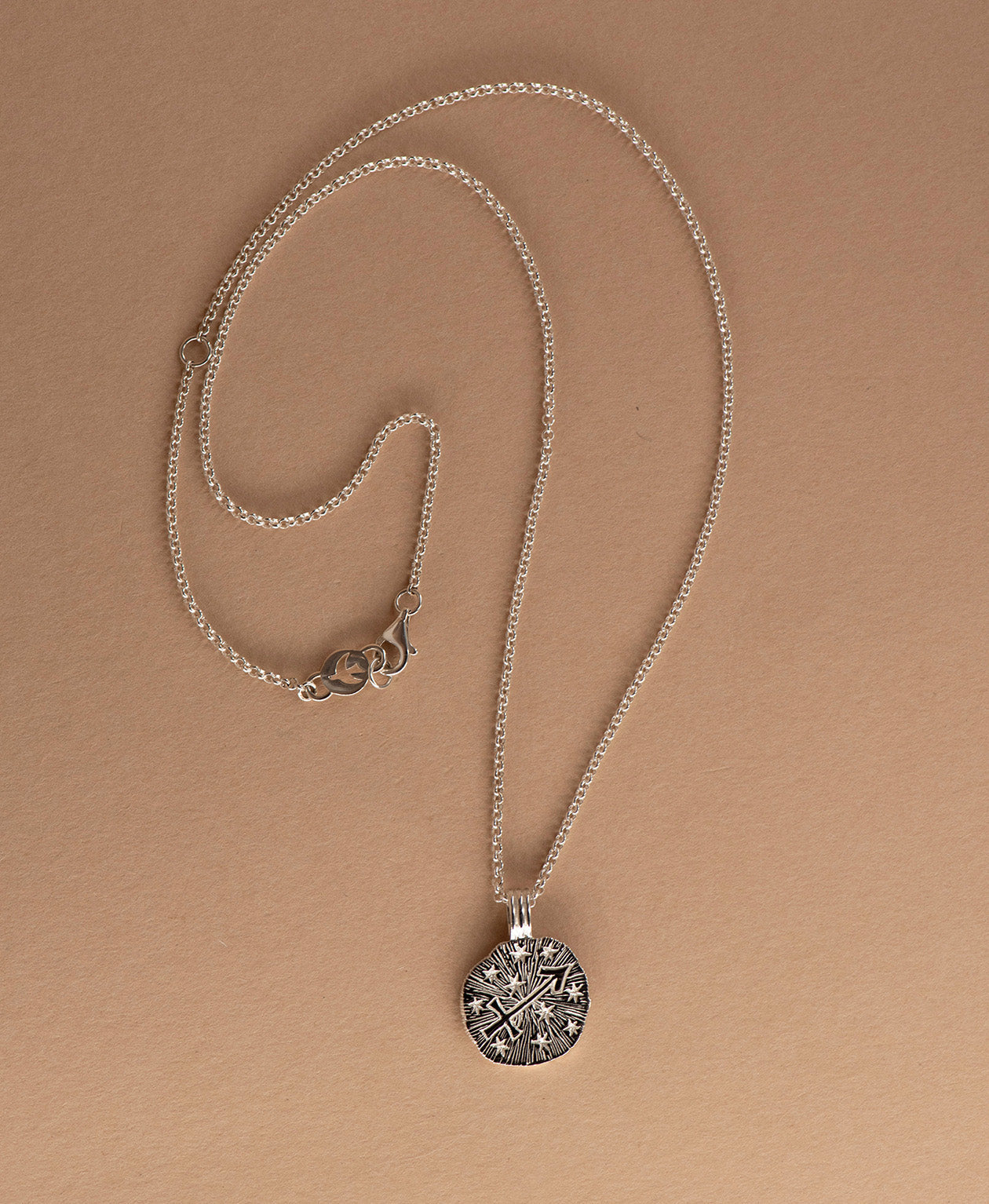 Zoe & Morgan | Sun In Sagittarius Necklace - Silver