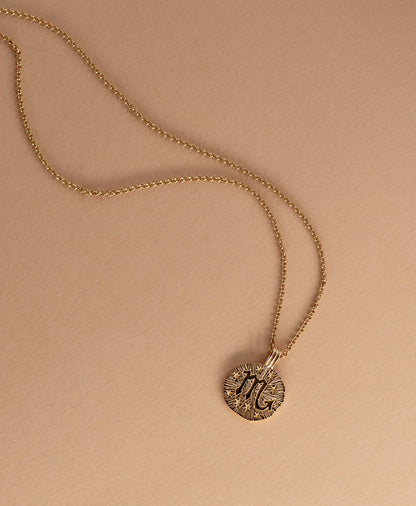Zoe & Morgan | Sun In Scorpio Necklace - Gold