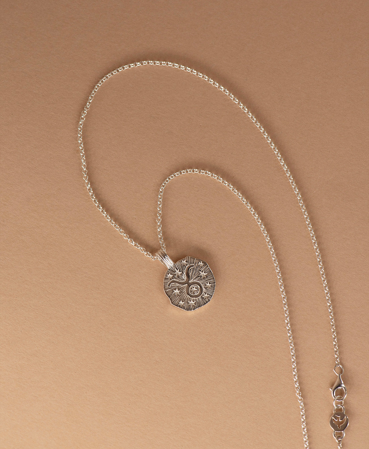 Zoe & Morgan | Sun In Taurus Necklace - Silver