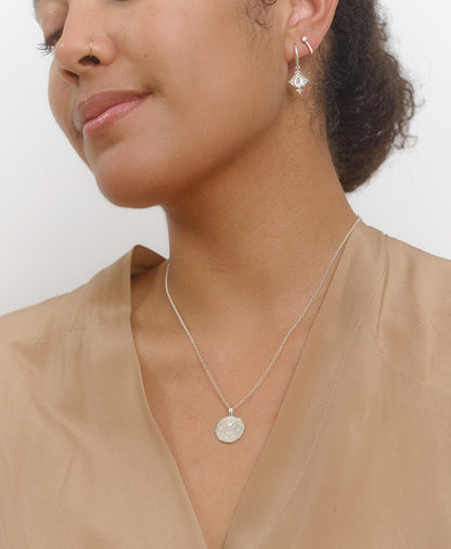 Zoe & Morgan | Sun In Taurus Necklace - Silver