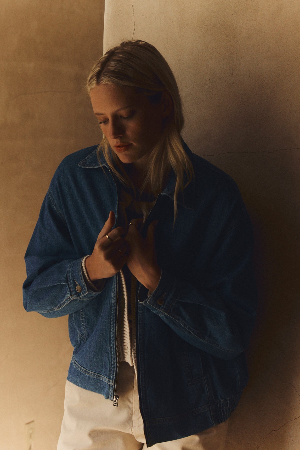 Velvet | Porter Denim Zip Up Jacket - Classic