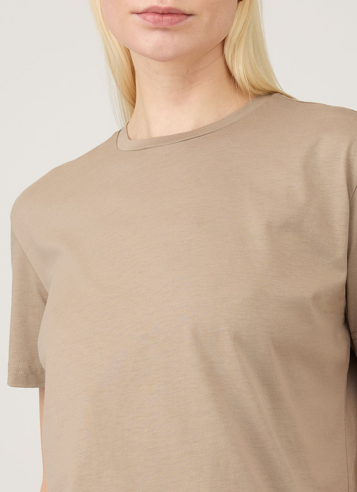 Sunspel | Short Sleeve Boy Fit T.Shirt - Mink