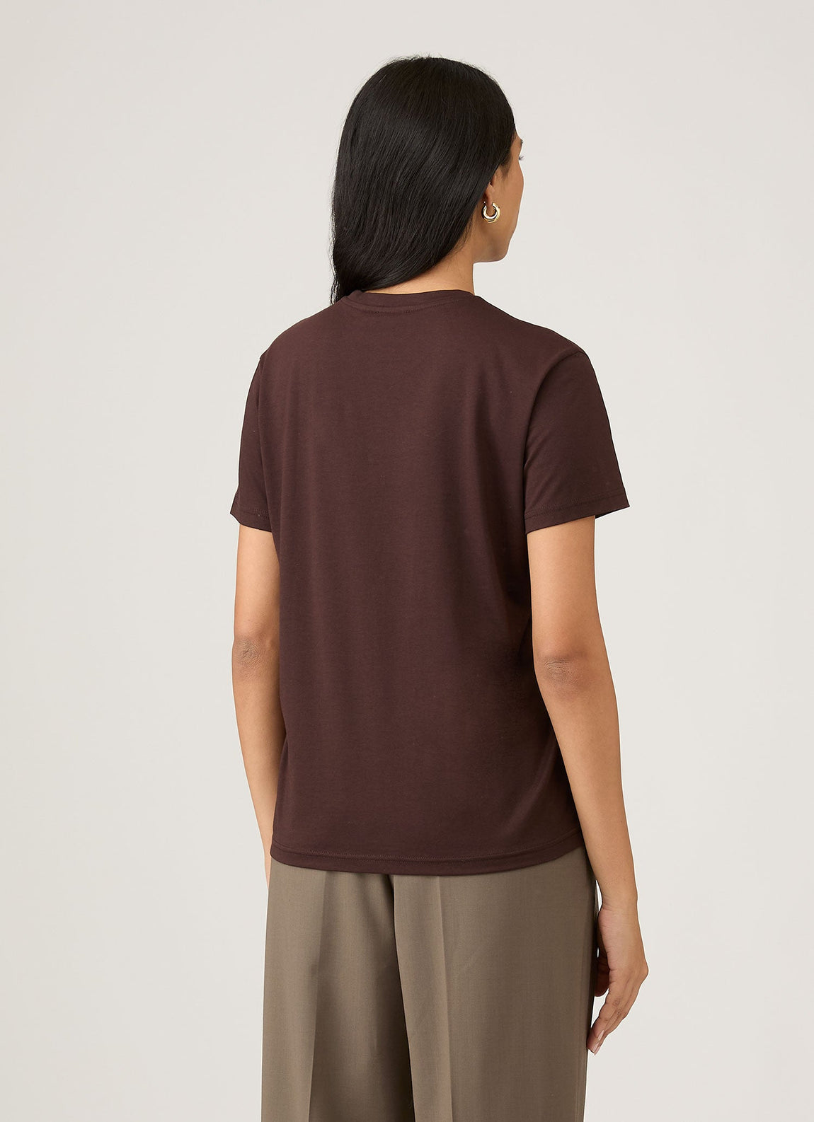 Sunspel | Short Sleeve Boy Fit T.Shirt - Truffle