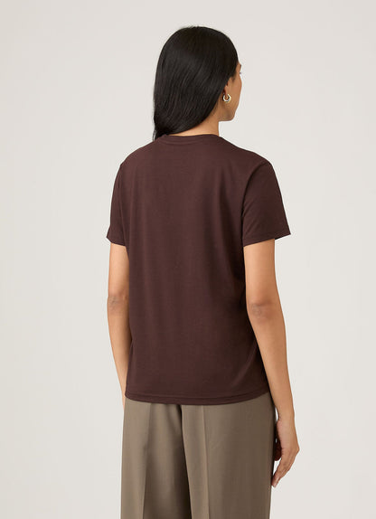 Sunspel | Short Sleeve Boy Fit T.Shirt - Truffle
