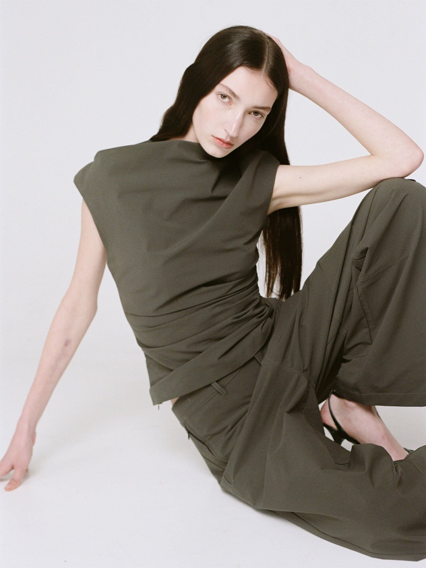 Wynn Hamlyn | Rita Top - Charcoal
