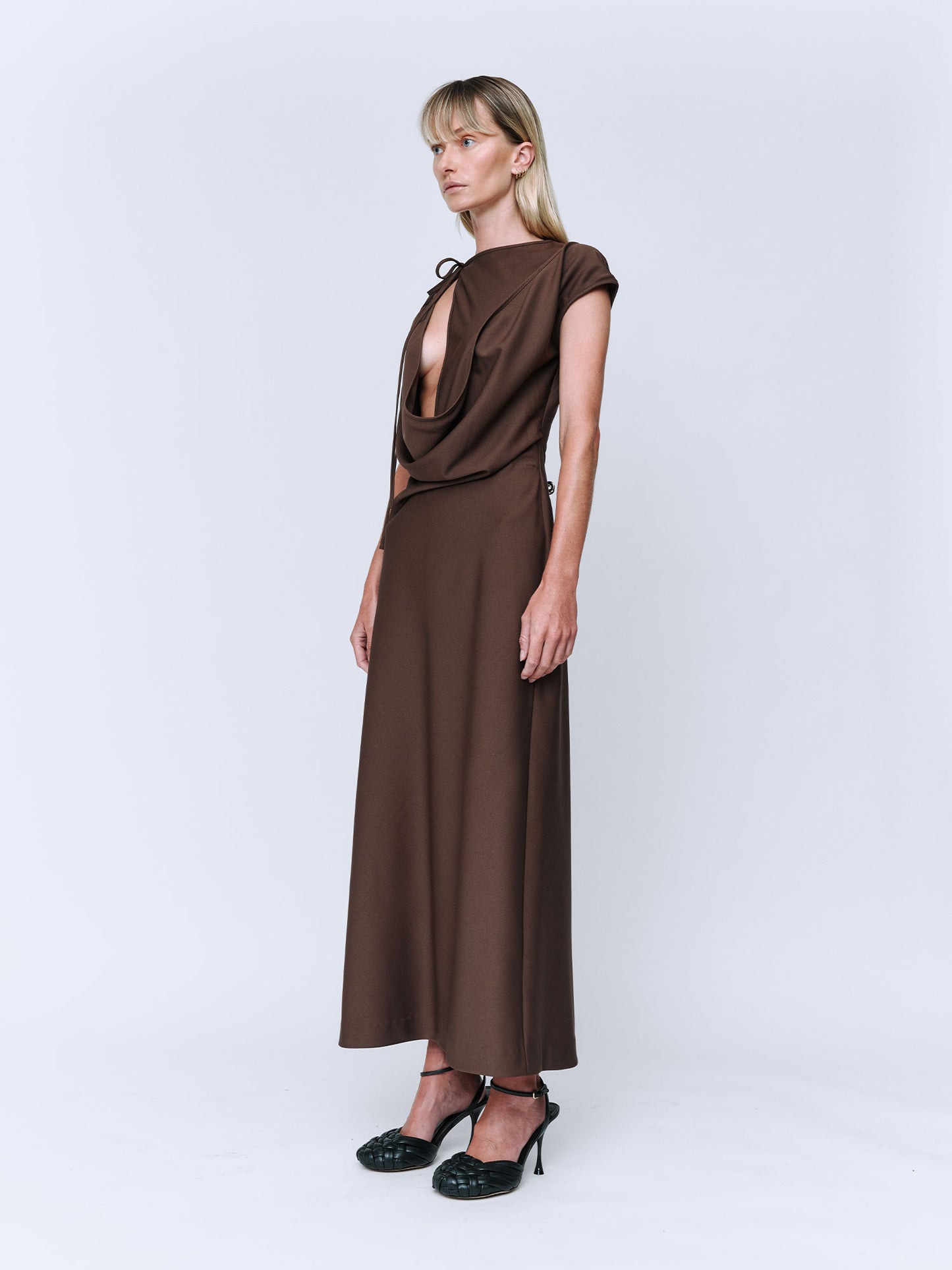 Wynn Hamlyn | Maeve Maxi Dress - Chocolate