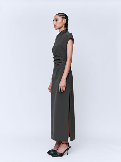 Wynn Hamlyn | Rita Maxi Dress - Charcoal