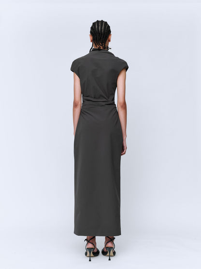 Wynn Hamlyn | Rita Maxi Dress - Charcoal