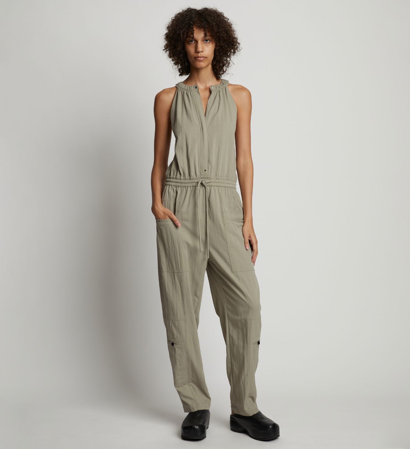 Proenza Schouler White Label | Drapey Tank Jumpsuit - Black