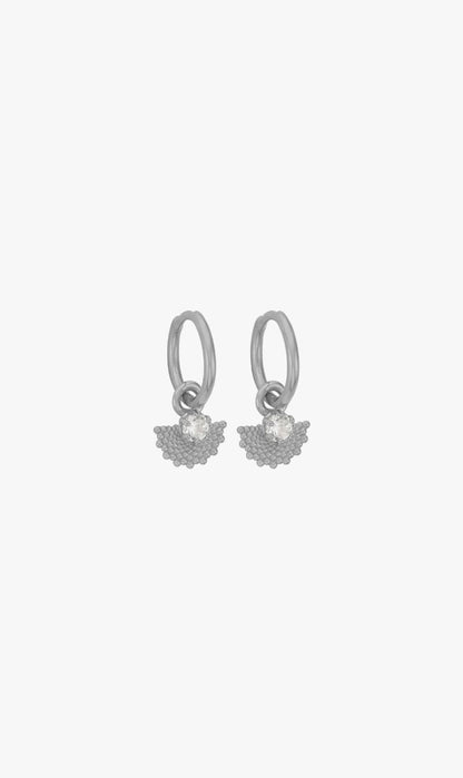 Zoe & Morgan | Eos Earrings - Sterling Silver With White Zircon