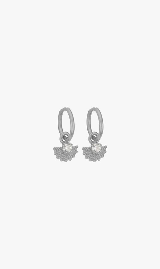 Zoe & Morgan | Eos Earrings - Sterling Silver With White Zircon