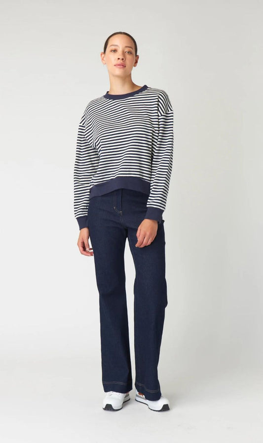 Kate Sylvester | Striped Sweatshirt - Ivory