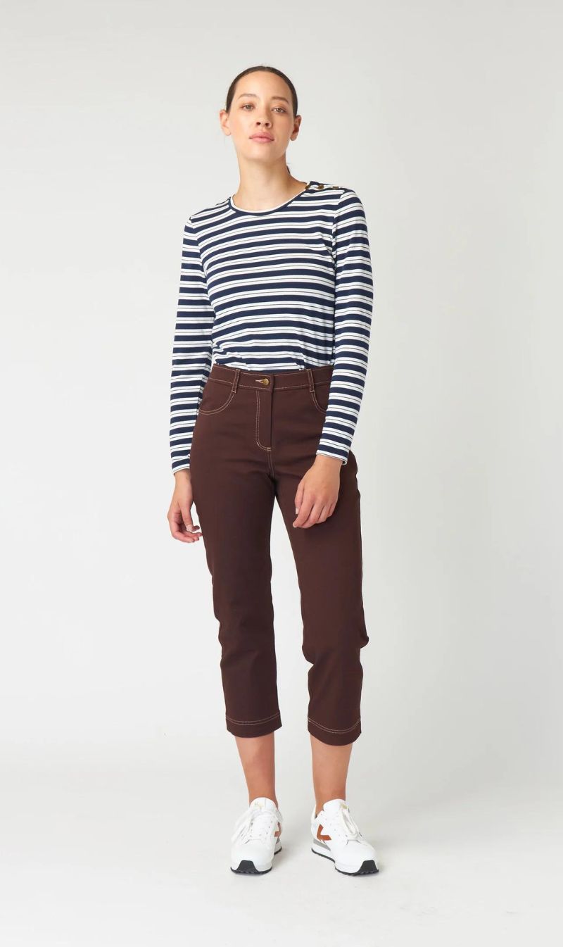 Kate Sylvester | Stripey Sheath Top - Ivory
