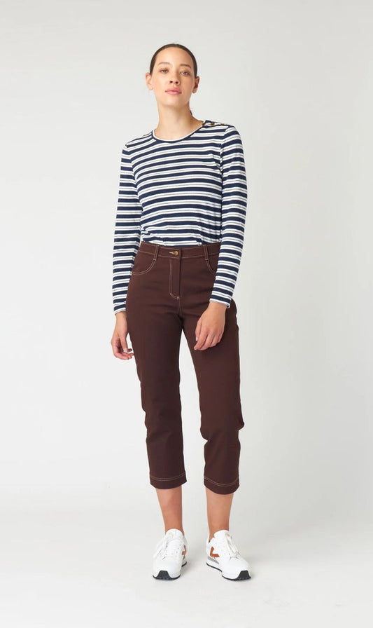 Kate Sylvester | Stripey Sheath Top - Ivory