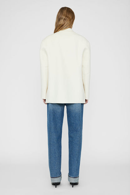 Anine Bing | Quinn Blazer - White Cashmere Blend