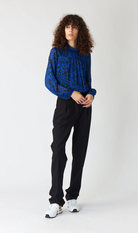 Kate Sylvester | Carolyn Blouse - Cobalt