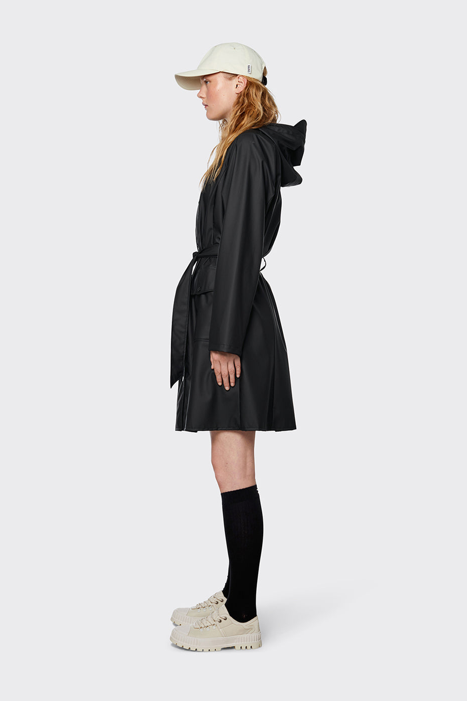 Rains | Curve Long Jacket - Black