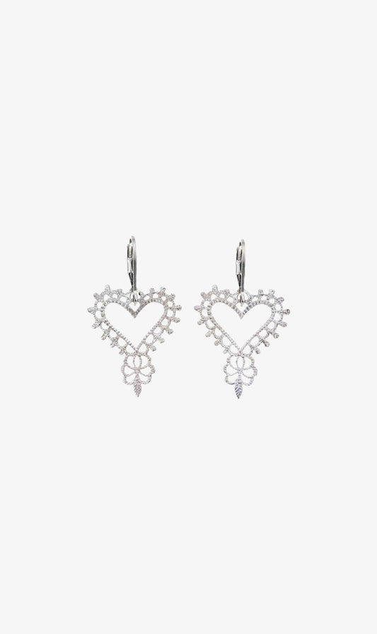 Zoe & Morgan | Gypsy Heart Earring Silver