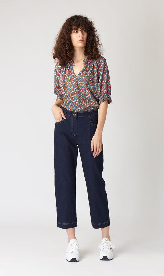 Kate Sylvester | Botanical Smock Top - Marine